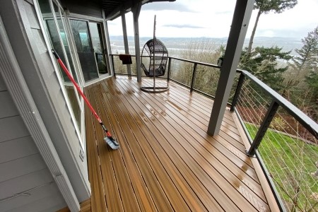 Deck cleaning