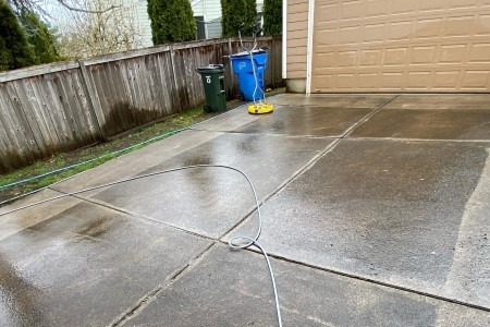 Driveway washing